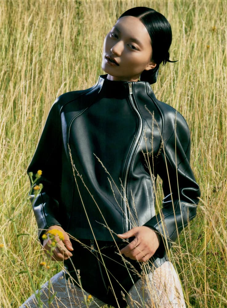 SCULPTURAL LEATHER JACKET