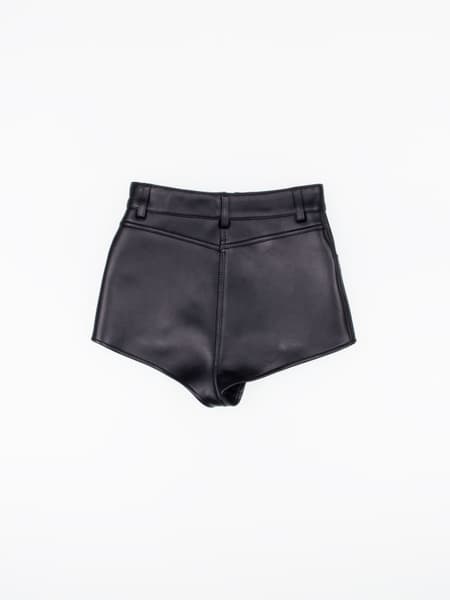 LEATHER HIGH WAIST BRIEFS